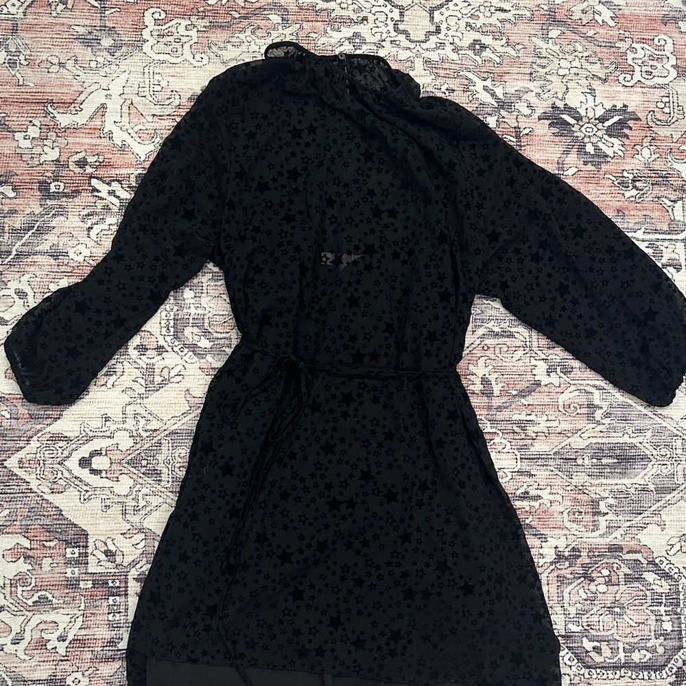 LOFT, Black Long sleeve dress, size L